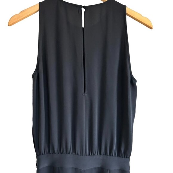 ARITZIA Babaton Black Sleevless Wide Leg Jumpsuit SZ 0 - Picture 5 of 8